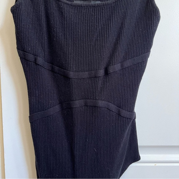 Black Ribbed Bodysuit - Picture 3 of 3